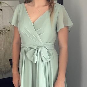 Revelry sage green dress